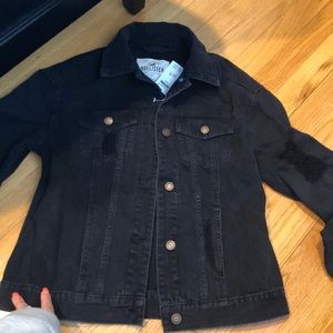 Black jean jacket